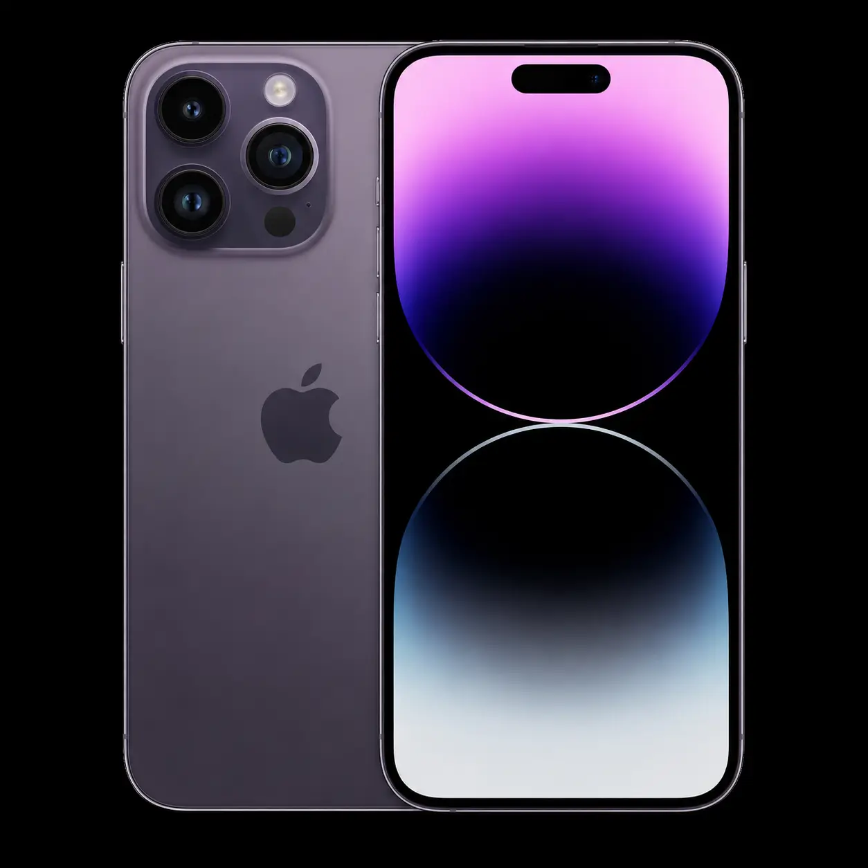 iPhone 14 Pro Max sur fond noir – réparation chez MrTechRepair à Fribourg