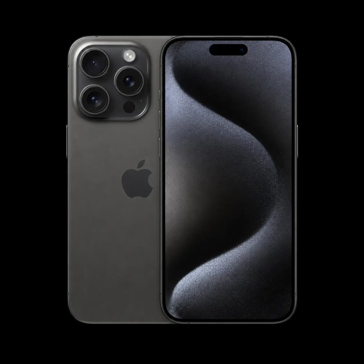 iPhone 15 Pro Max sur fond noir – réparation chez MrTechRepair à Fribourg