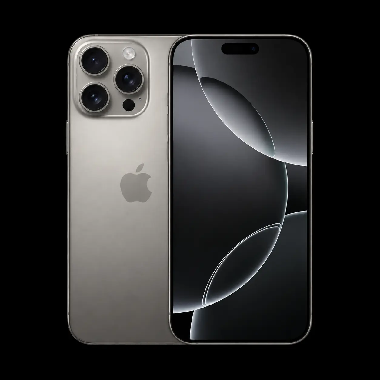 iPhone 16 Pro Max sur fond noir – réparation chez MrTechRepair à Fribourg