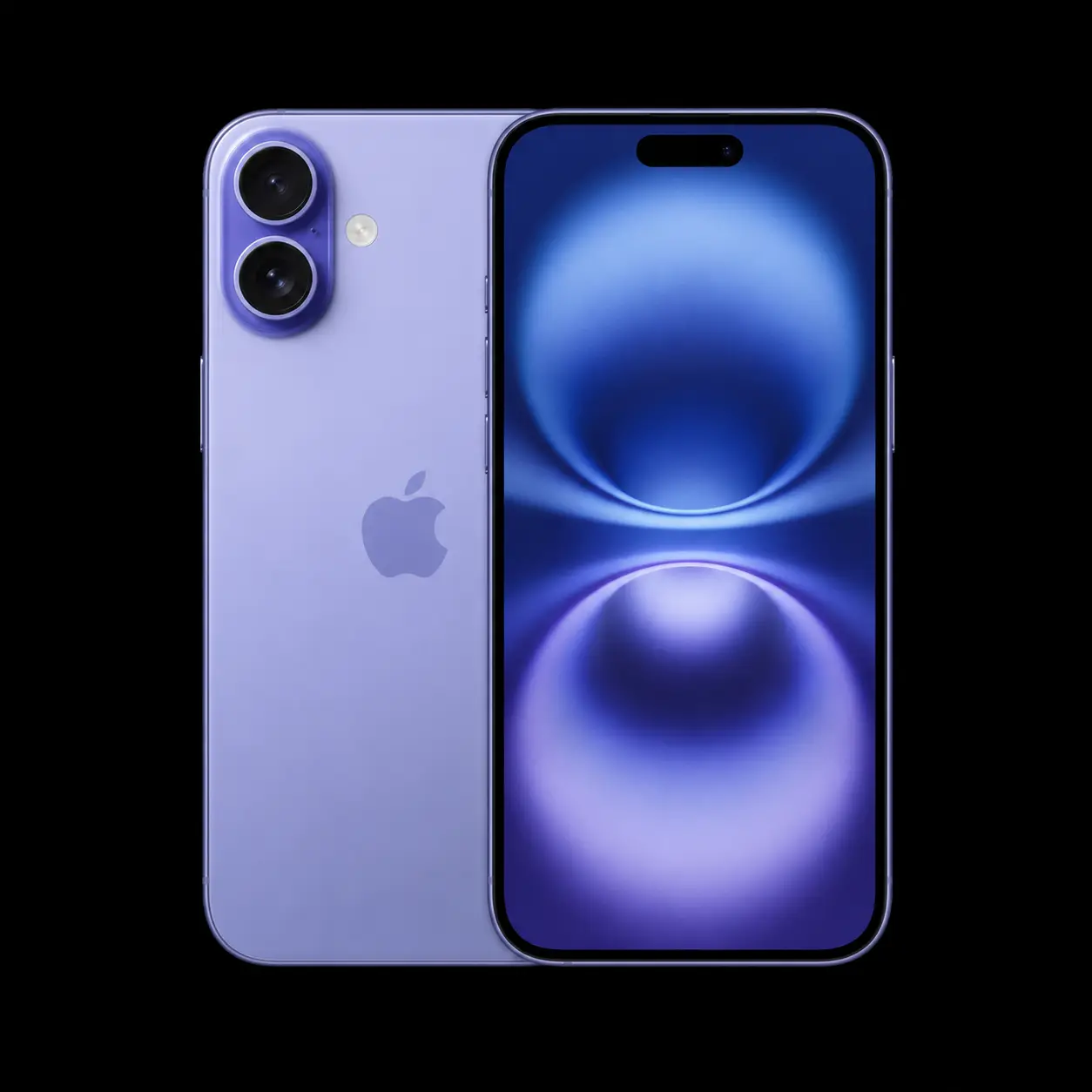 iPhone 16 sur fond noir – réparation chez MrTechRepair à Fribourg