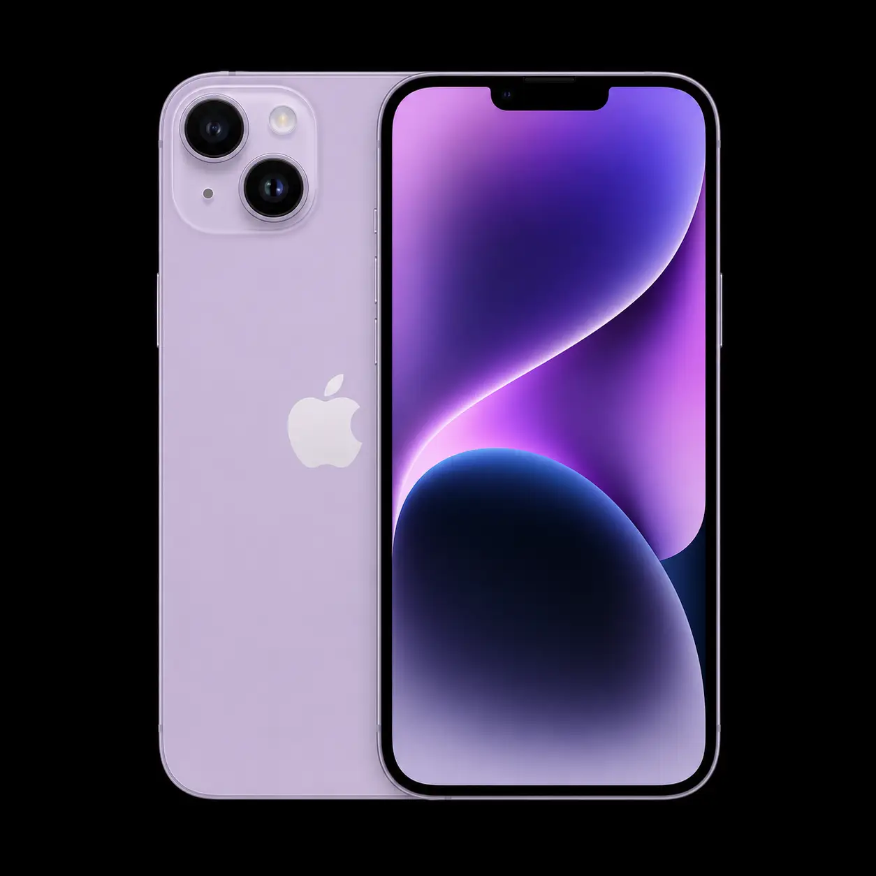 iPhone 14 Plus sur fond noir – réparation chez MrTechRepair à Fribourg