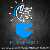 MrTechRepair - Logo réparation de smartphones, ordinateurs et récupération de données